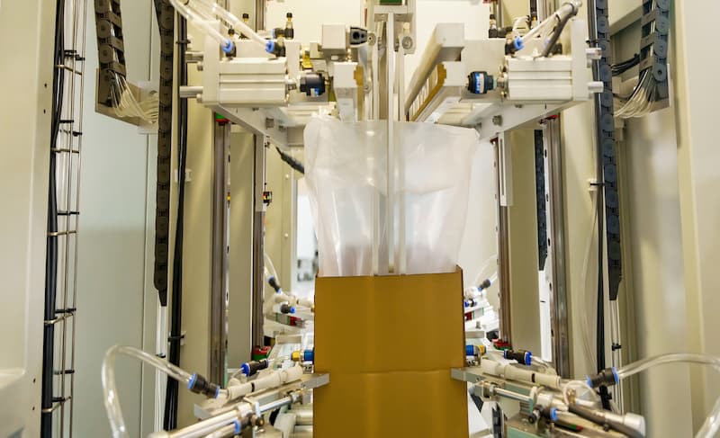 Automatic Bag Lifting and Sealing Mechanism